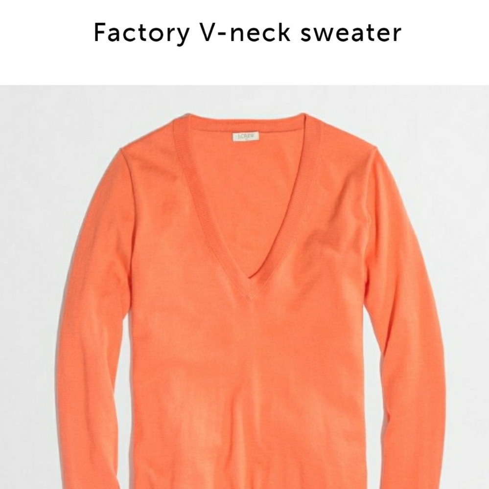 Sz Medium J Crew V Neck Sweater